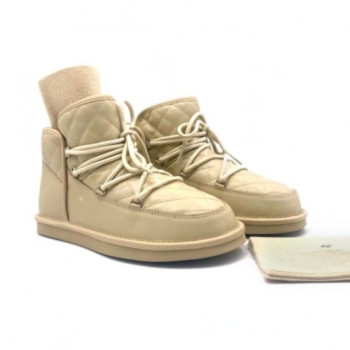  Женские Ботинки Ugg Lodge Mini Leather - Sand