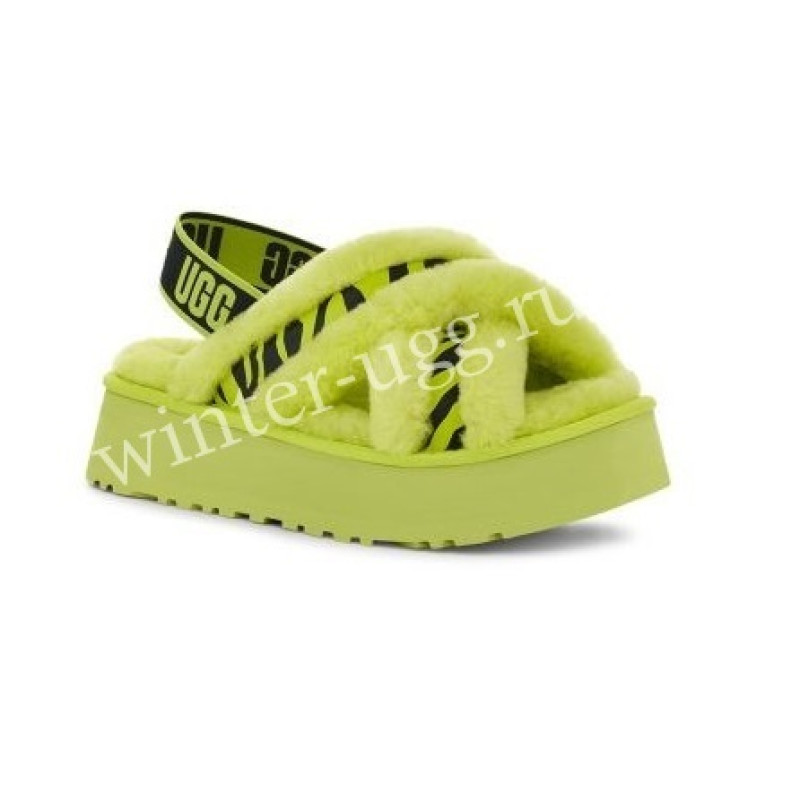 Disco Cross Slide Animalia - Lime