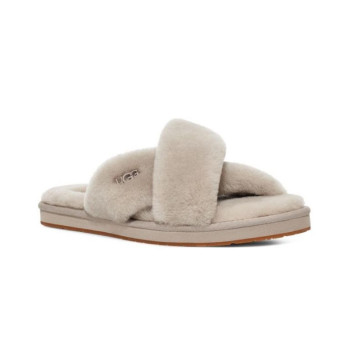  Меховые тапочки UGG Slippers Ayana - Grey