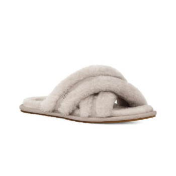  Меховые тапочки UGG Slippers Scuffita - Grey