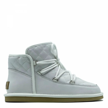  Женские Ботинки Ugg Lodge Mini Leather - White